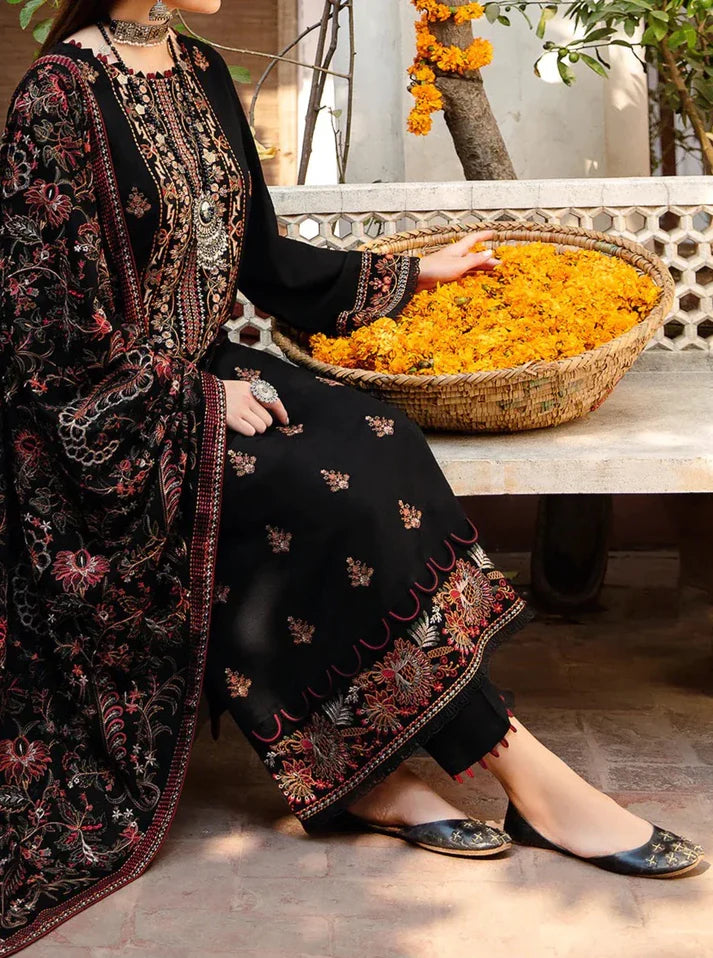 Bareeze Winter Embroidered Dhanak Three Piece Suite -AC0434