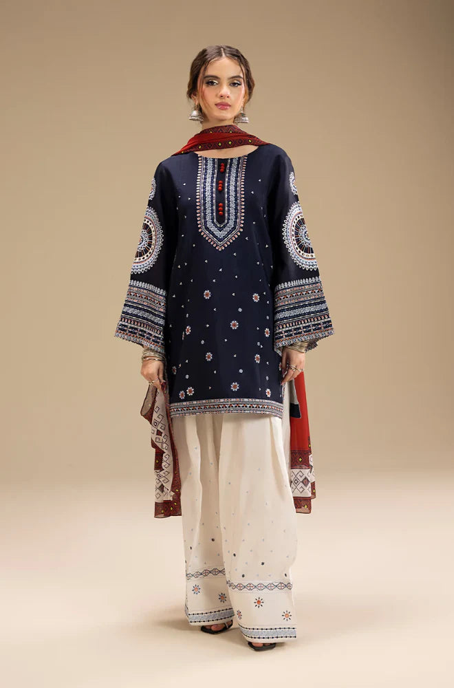 JAZMIN Winter 3PC Dhanak Embroidered Suit (Unstitched) -AC0432