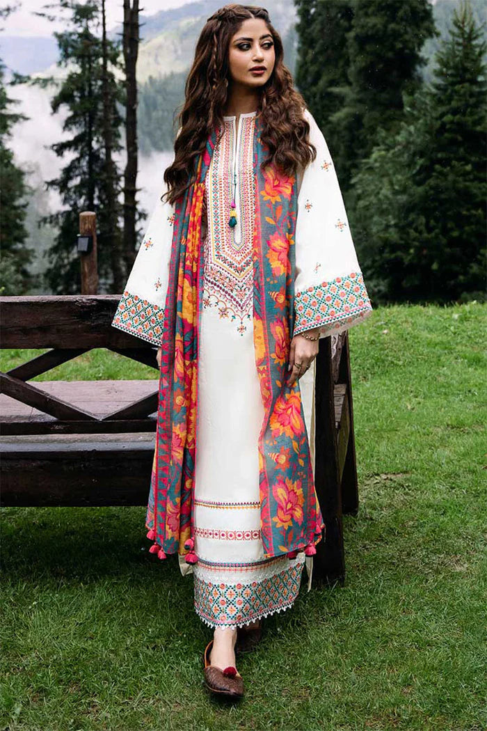 SAPPHIRE Winter 3PC DKHANAK EMBRIDERED Suite -AC0147