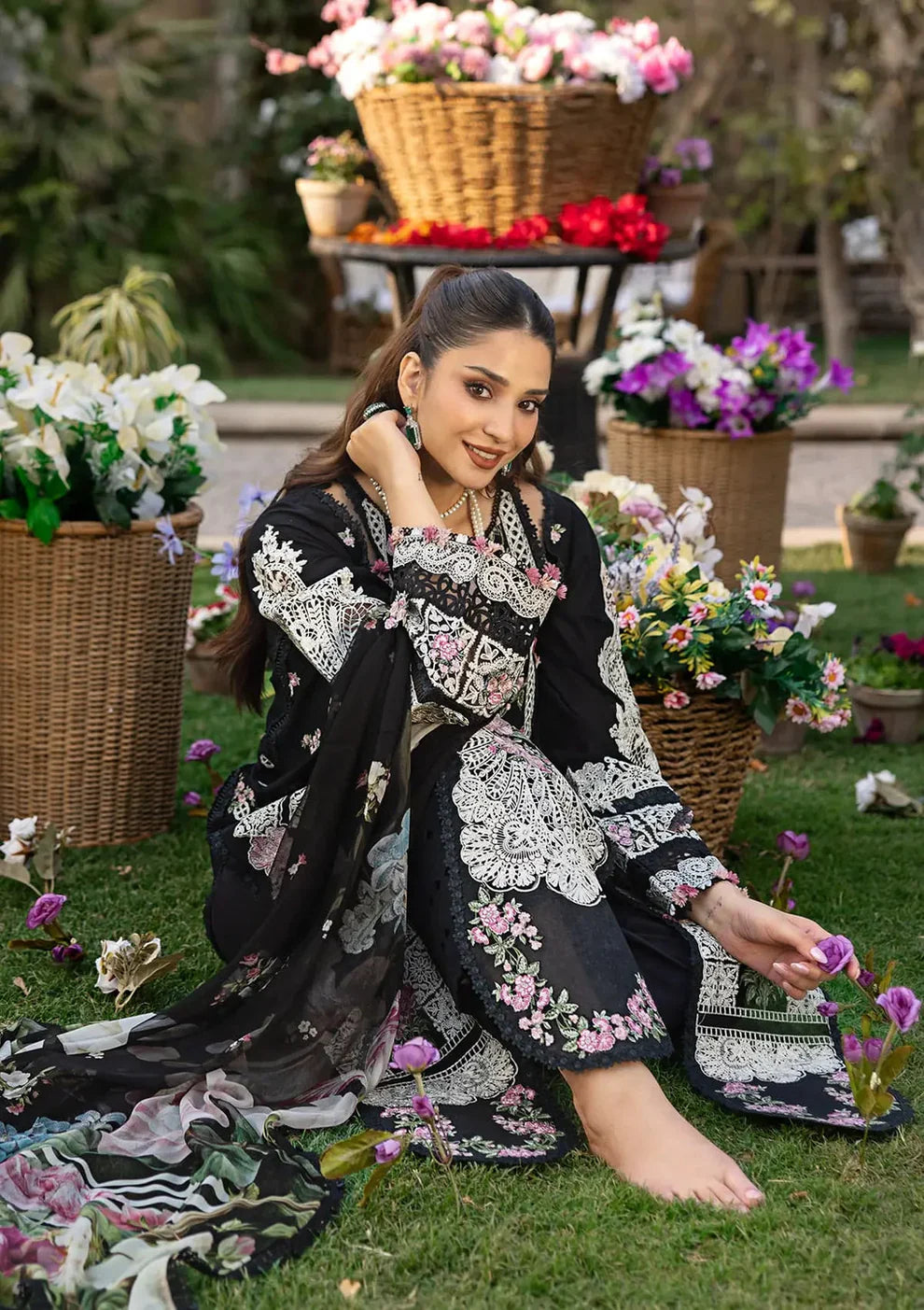 ELAF - Summer 3PC Lawn Embroidered Suit -AC1666