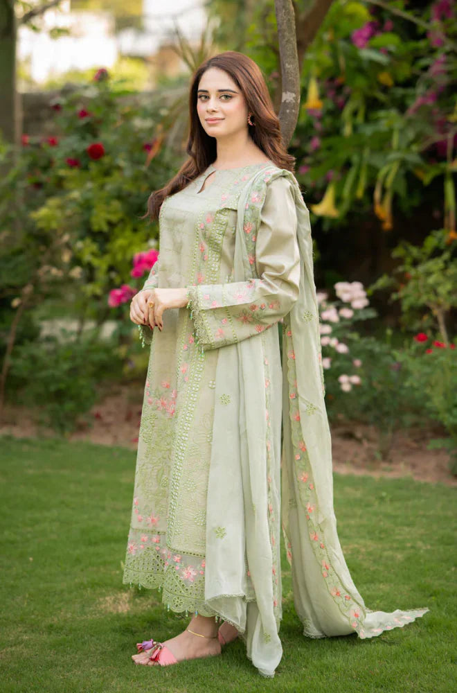 Mushq - Summer 3PC Lawn Embroidered Suit -AC1132