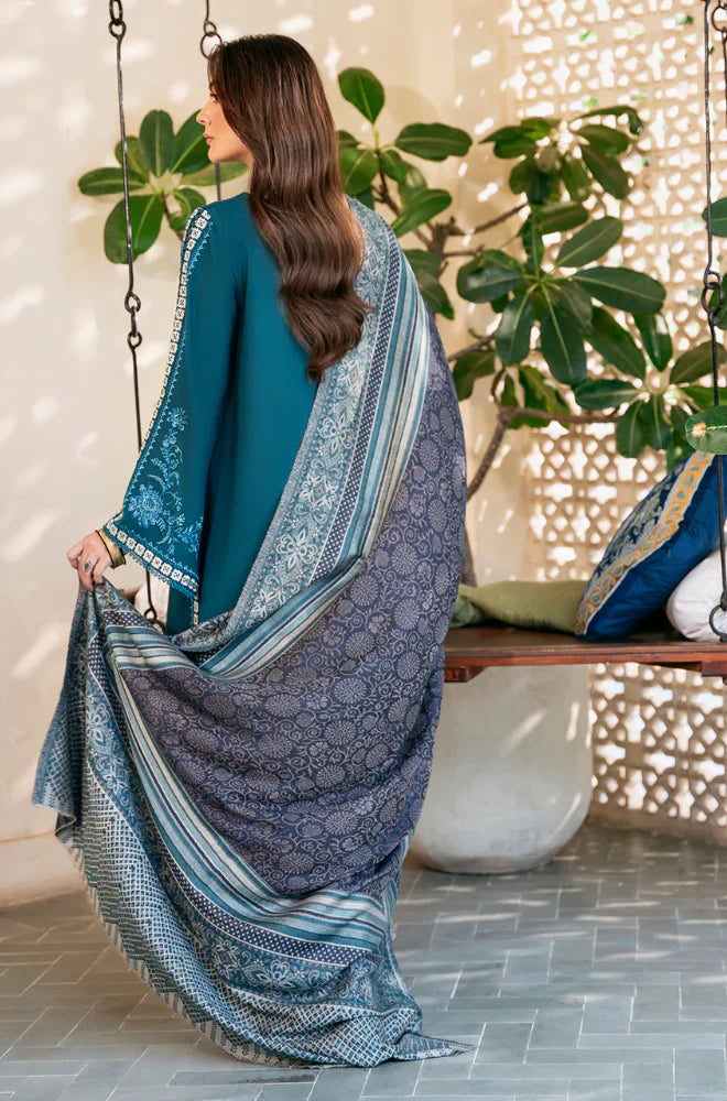 Izel Winter 3PC Dhanak Embroidered Suit -AC0742