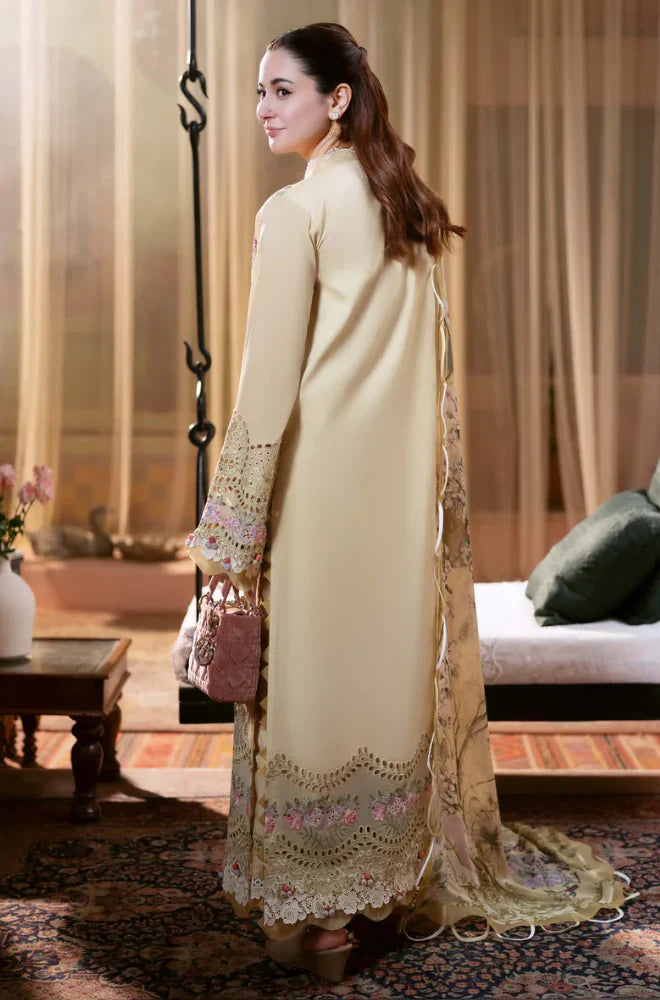 Qalamkar - Summer 3PC Lawn Embroidered Suit - AC0188
