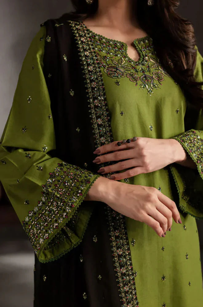 Batik - Summer 3PC Lawn Embroidered Suit - AC006