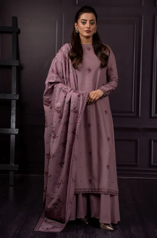AZURE Winter 3PC Dhanak Embroidered Suit -AC0722