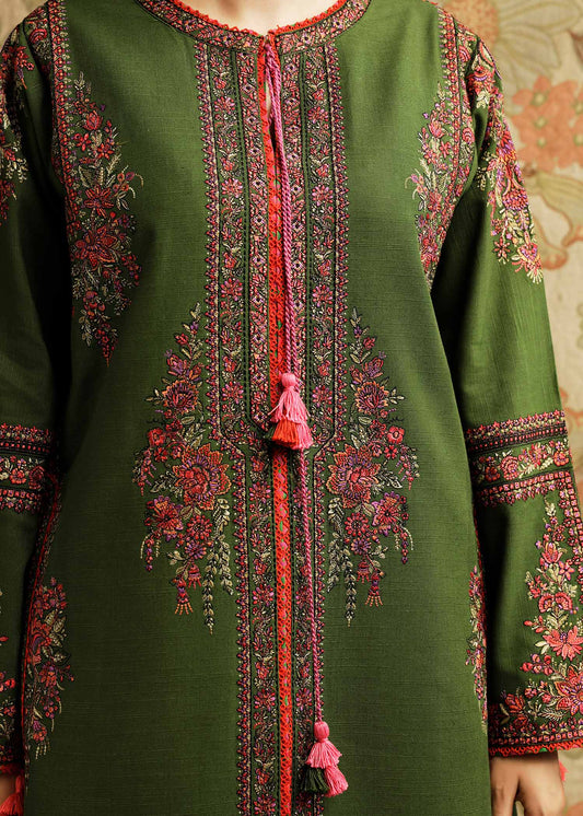 Hussain Rehar Winter 3PC Dhanak Embroidered Suite -AC0730