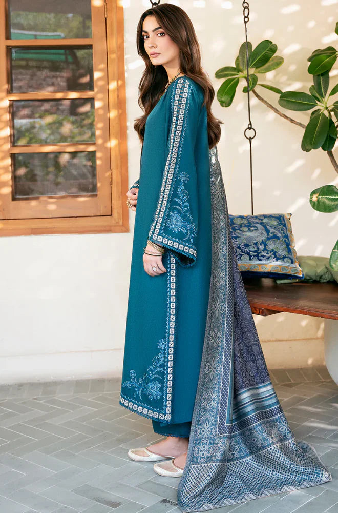 Izel Winter 3PC Dhanak Embroidered Suit -AC0742