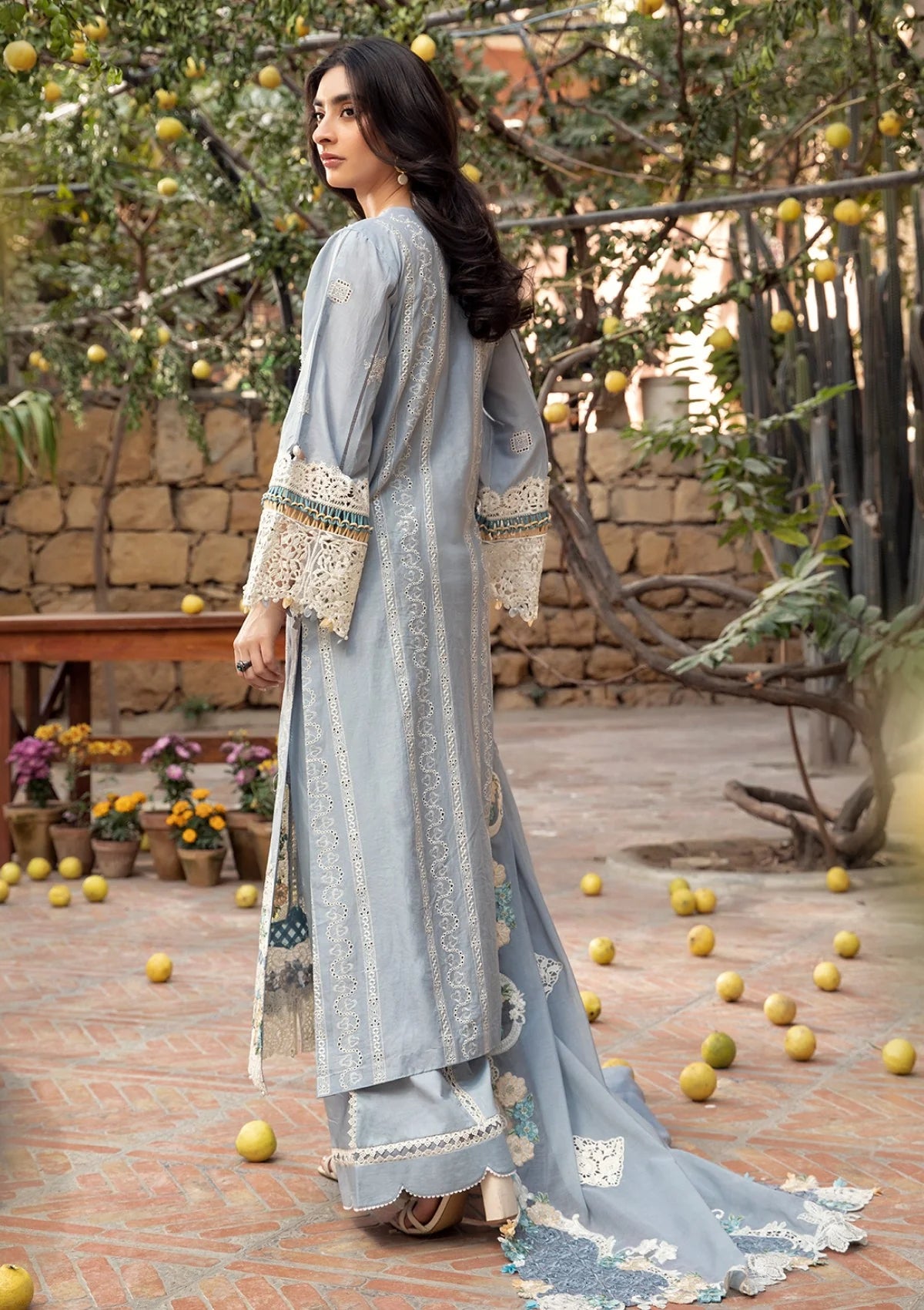 Elaf - Summer 3PC Emb Luxury Lawn suit -AC0607