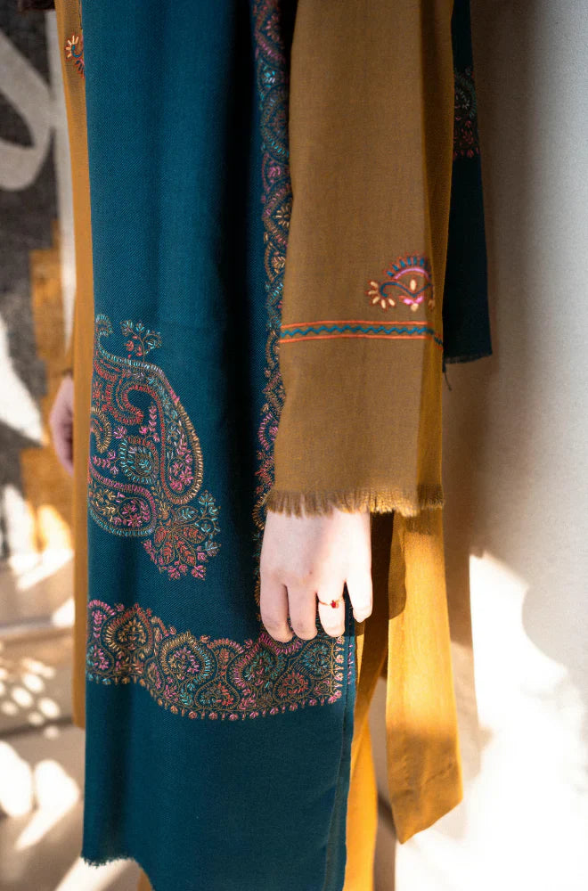 AISLING Winter 3PC Dhanak Embroidered Suite -AC0702