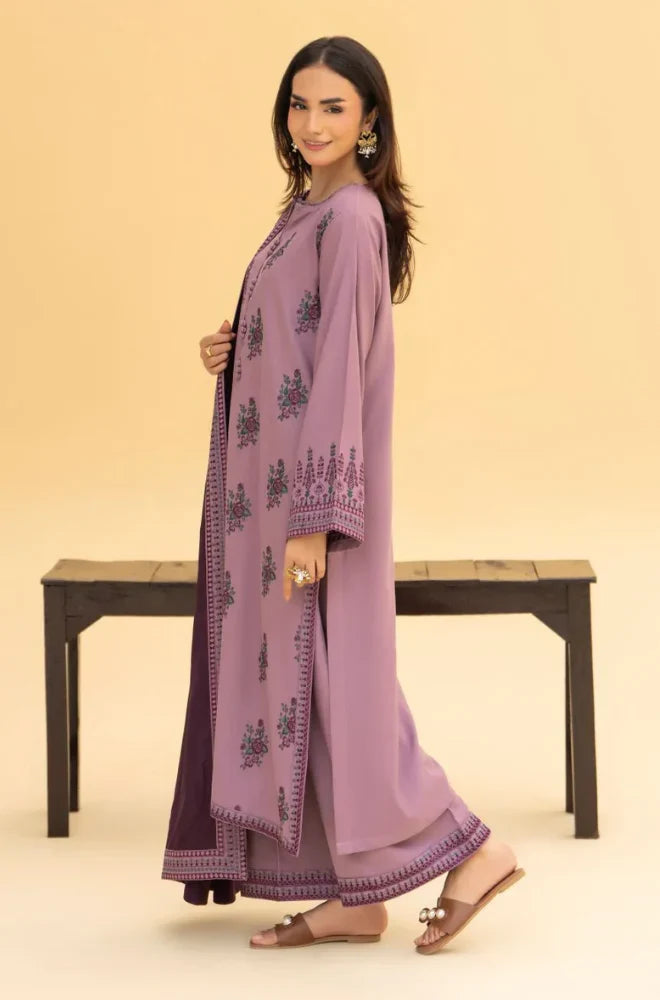 Izel  Winter 3PC Dhanak Embroidered Suit -AC0745