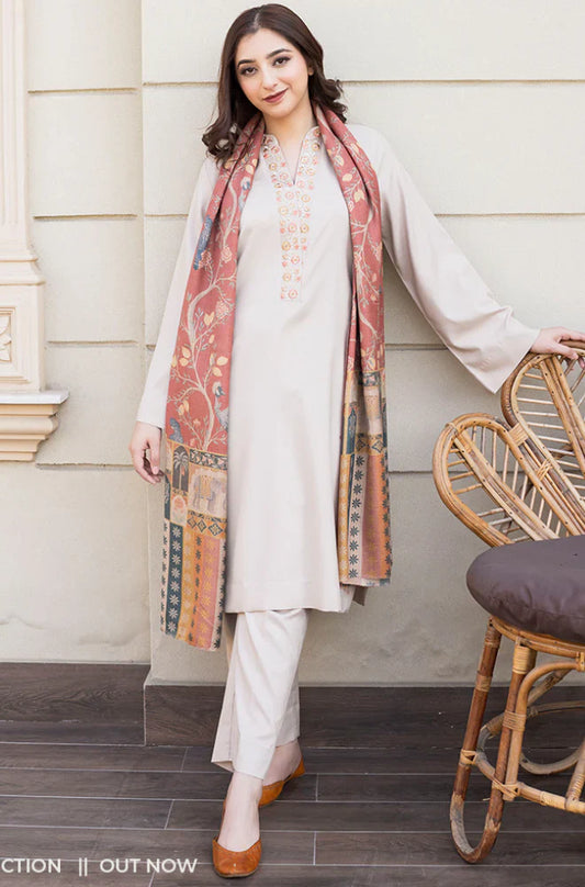 AISLING-Winter 3PC Dhanak Embroidered Suit -AC0723