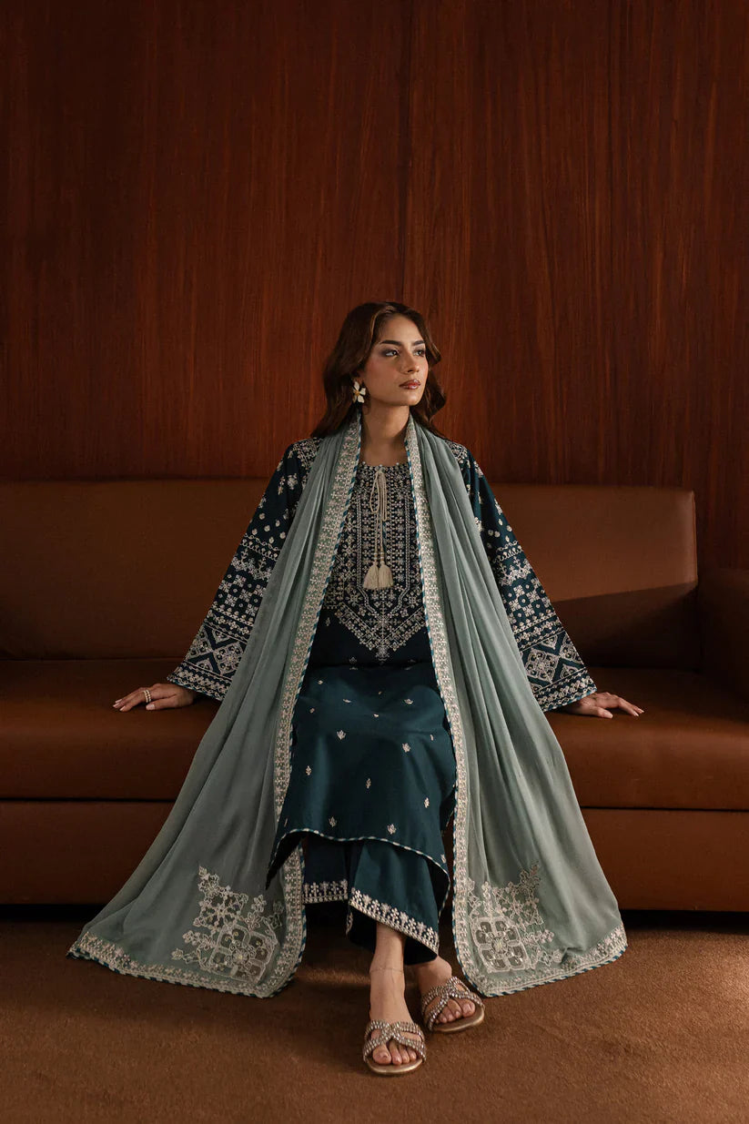 ARZOO Winter 3pc Dhanak Embroidered Suite -AC0731