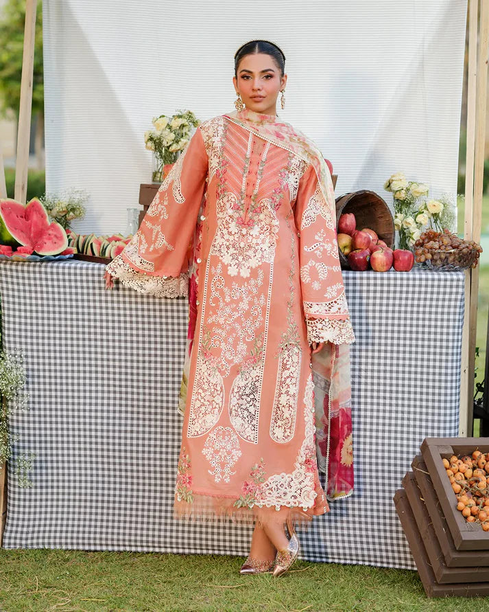 Elaf - Summer 3PC Chikenkari Emb Lawn Suit -AC0320