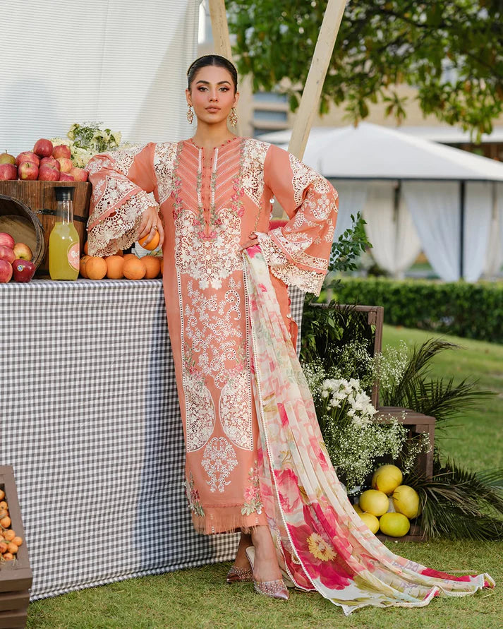 Elaf - Summer 3PC Chikenkari Emb Lawn Suit -AC0320