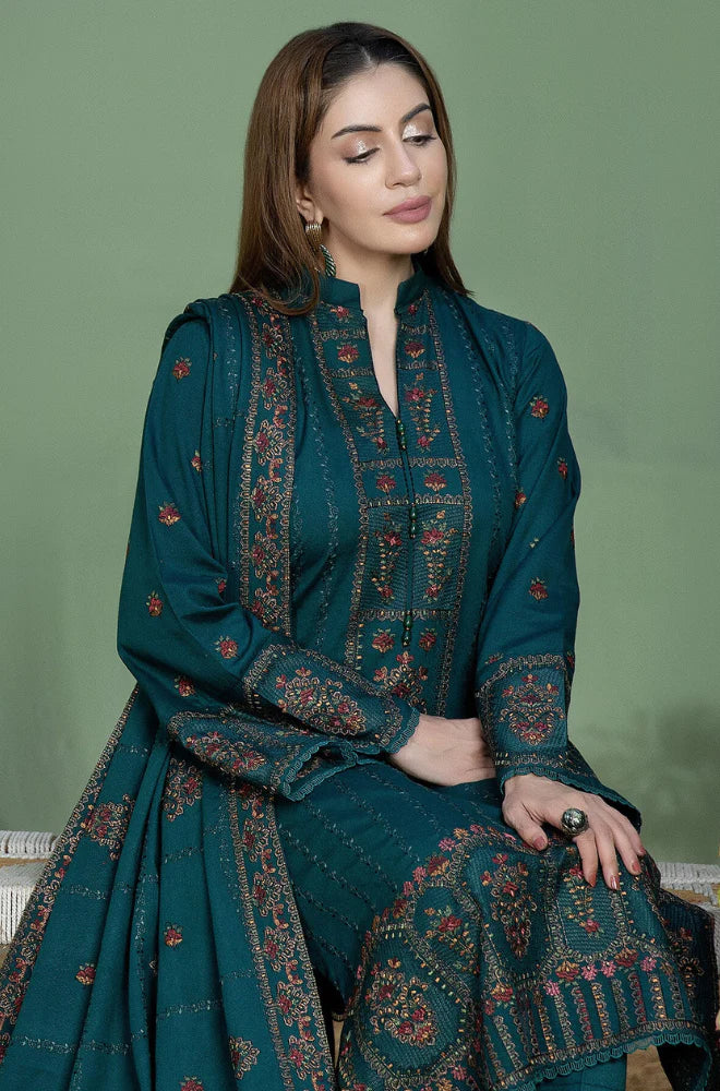 Mohagni Winter 3PC Dhanak Embroidered Suite -AC0675