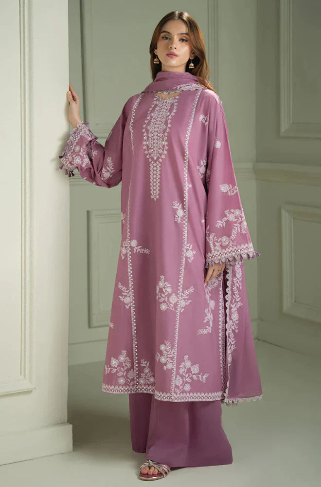 CROSS STITCH Winter 3PC Dhanak Embroidered Suite -AC0712