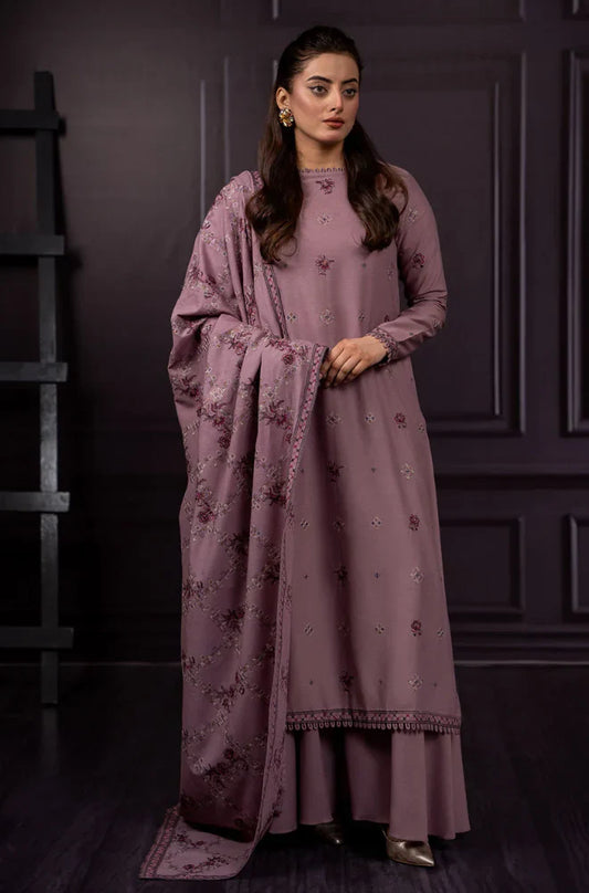 AZURE Winter 3PC Dhanak Embroidered Suit -AC0722