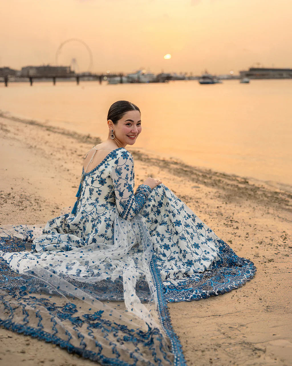 FAIZA SAQLAIN - Summer Frock 3PC Lawn Emb Dress - AC0209