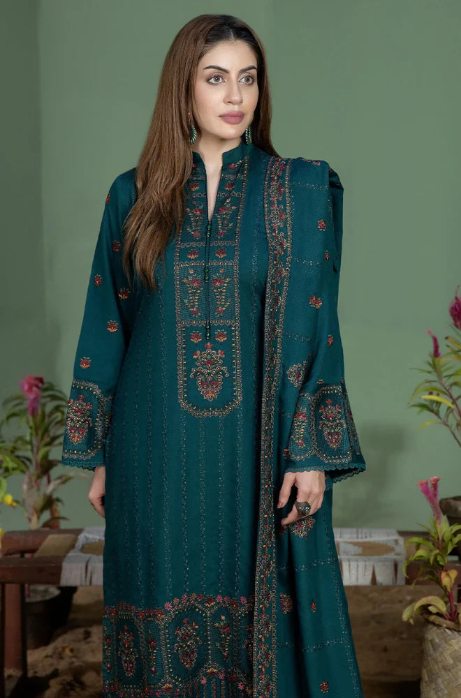 Mohagni Winter 3PC Dhanak Embroidered Suite -AC0675