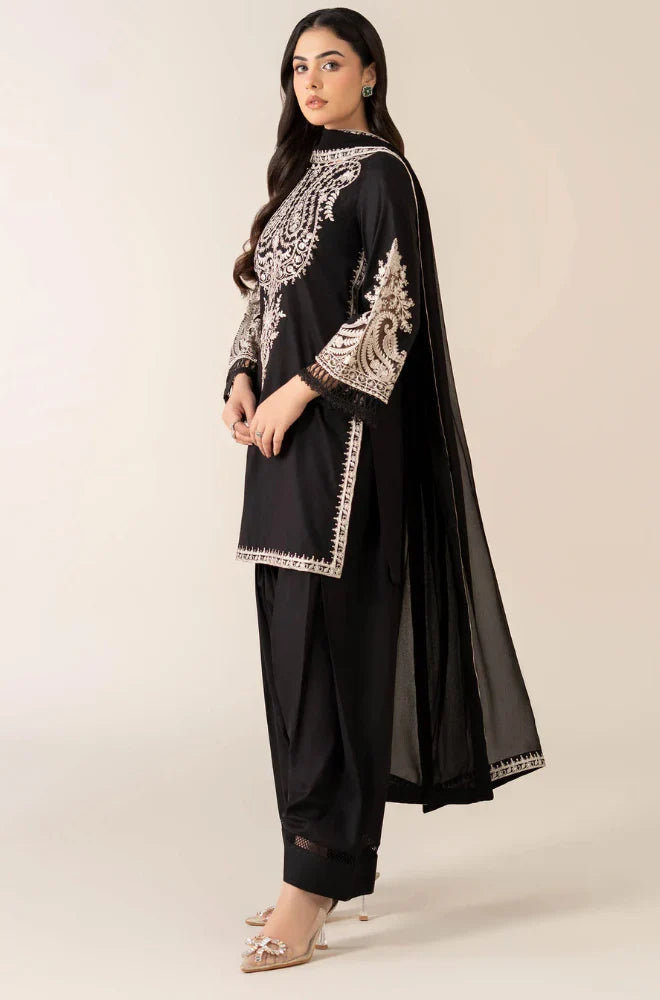 MARIA B Winter 3PC Dhanak Embroidered Suite -AC0698