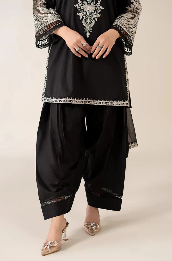 MARIA B Winter 3PC Dhanak Embroidered Suite -AC0698