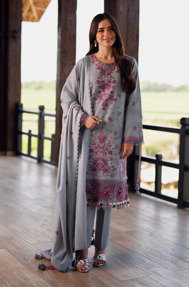 Nishat Winter 3PC Dhanak Embroidered Suit -AC0750