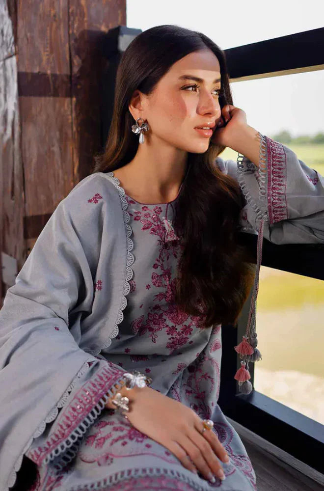Nishat Winter 3PC Dhanak Embroidered Suit -AC0750
