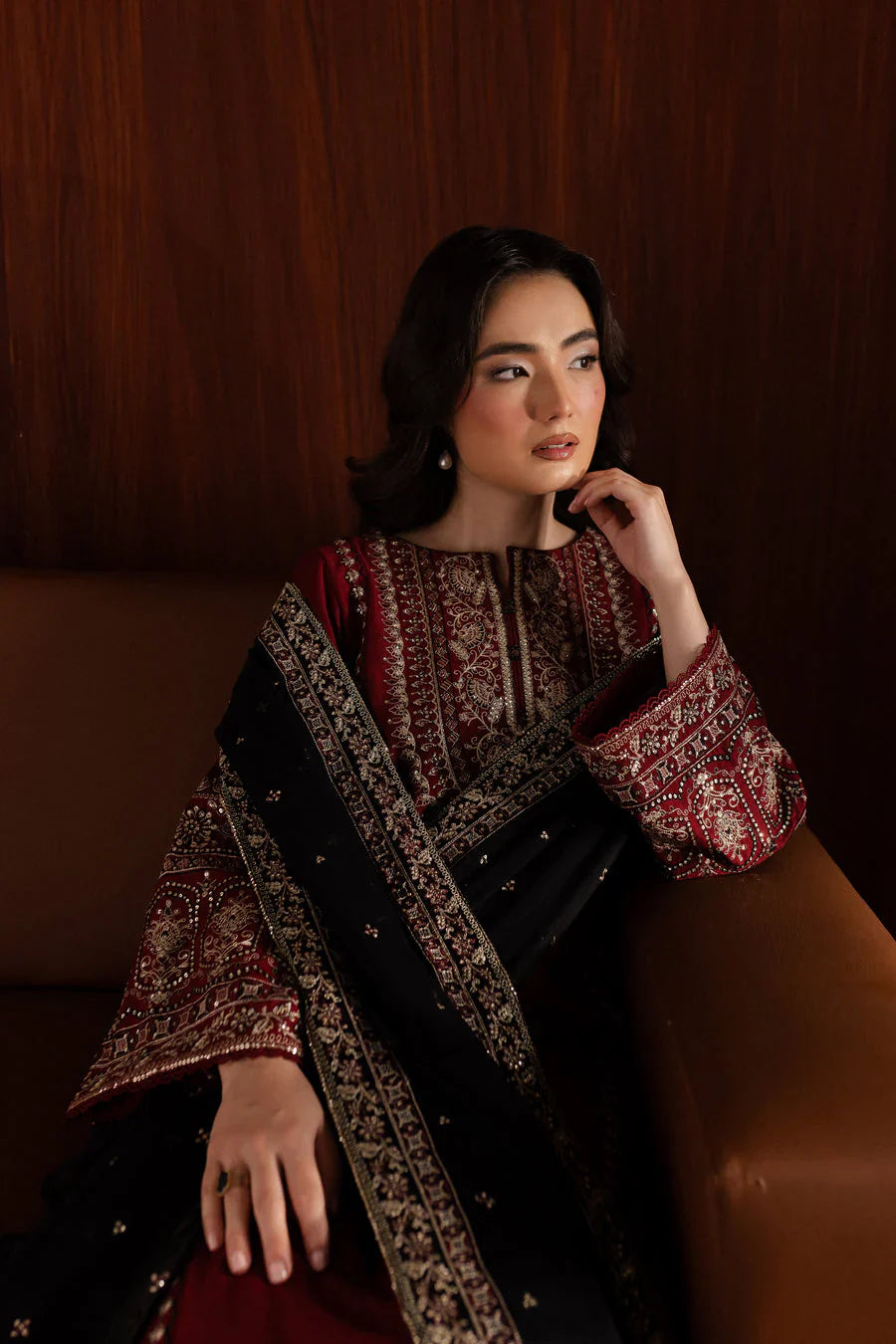 BATIK Winter 3PC Dhanak Embroidered Suite -AC0705