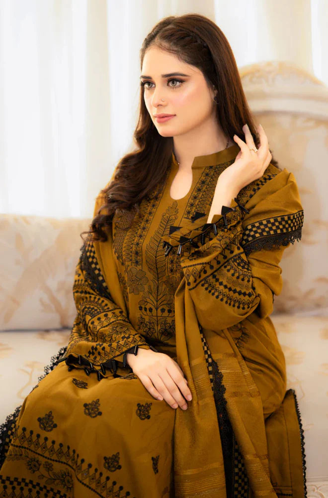 URGE Winter 3PC Dhanak Embroidered Suite -AC0908