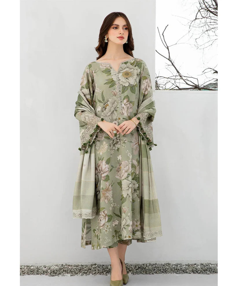 BAROQUE Winter Karandi Digitel Printed 3PC Suite -AC508