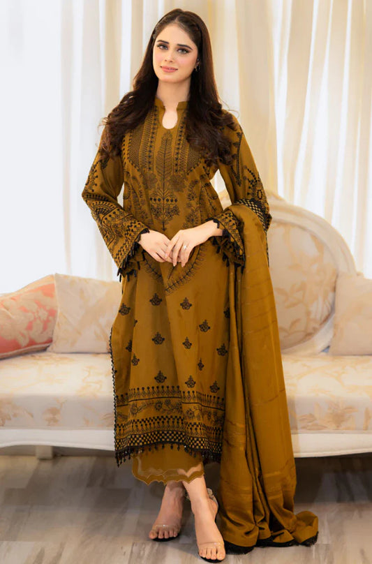 URGE Winter 3PC Dhanak Embroidered Suite -AC0908