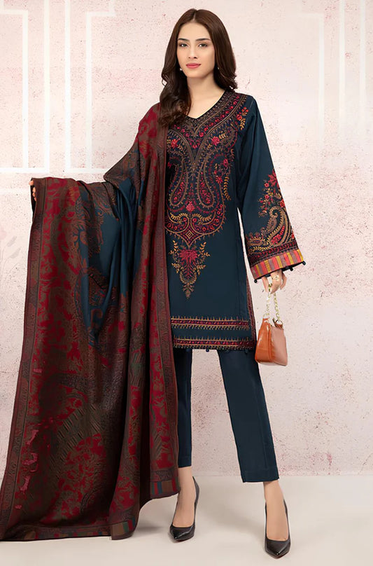 MARIA.B. Winter 3PC Khaddar Embroidered Suite  -AC0592