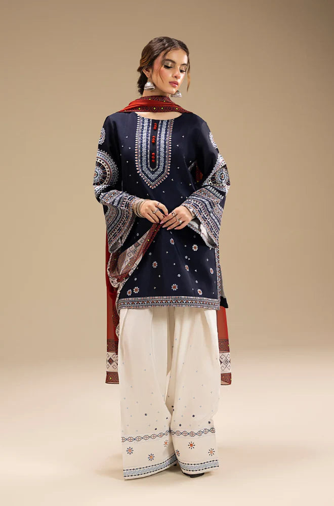 JAZMIN Winter 3PC Dhanak Embroidered Suit (Unstitched) -AC0432
