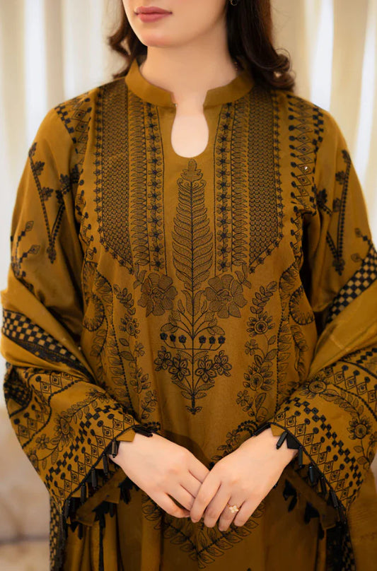 URGE Winter 3PC Dhanak Embroidered Suite -AC0908