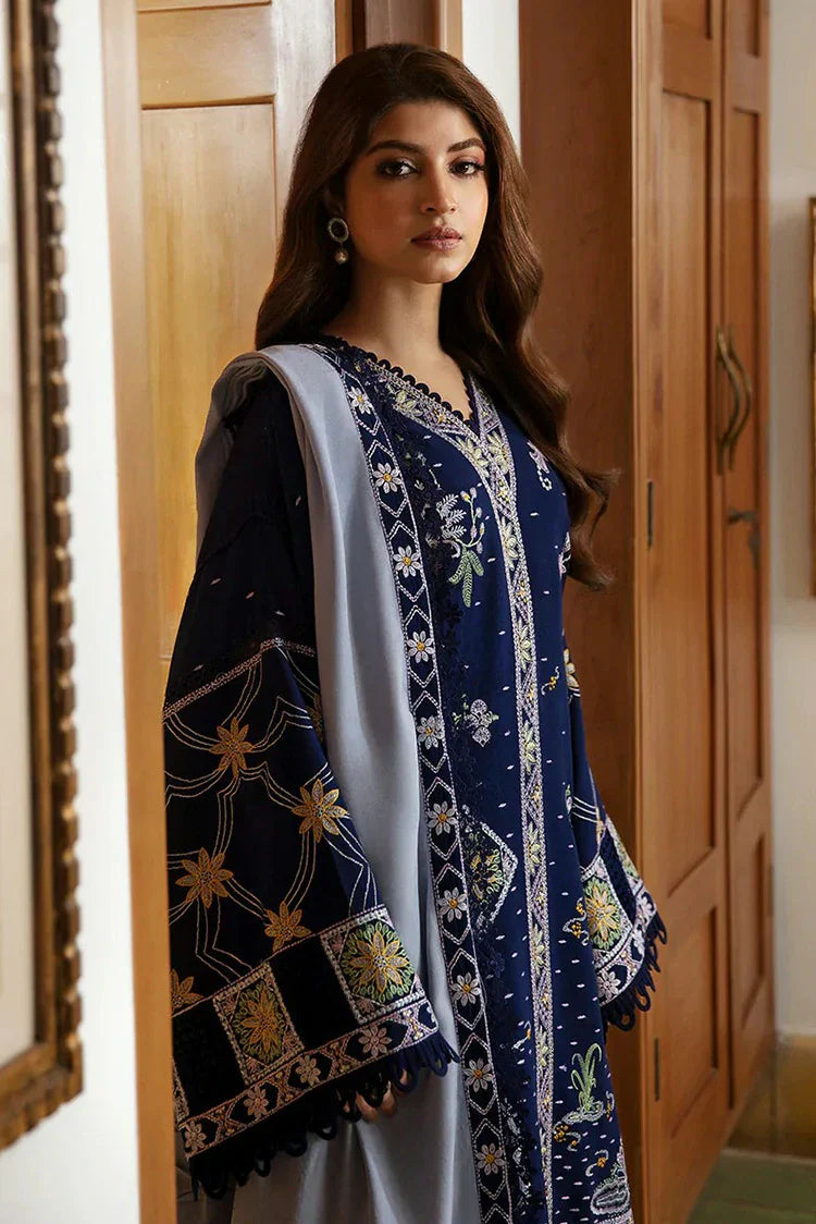 MARIA.B Winter Embroidered Dhanak 3pc Suite -AC0197