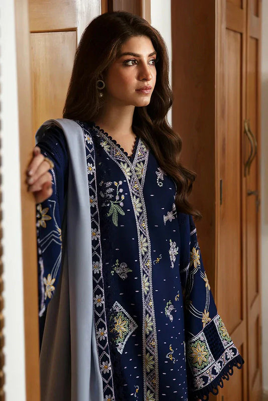 MARIA.B Winter Embroidered Dhanak 3pc Suite -AC0197