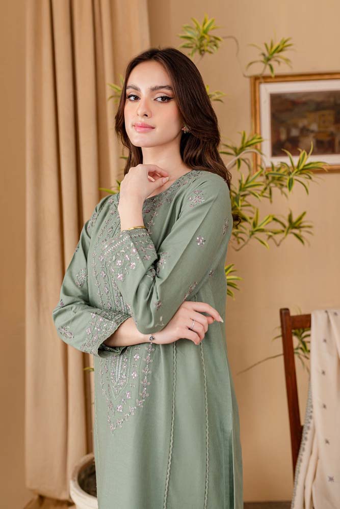 BATIK Winter Dhanak Unstitched  Embroidered 3 Piece Suite -AC2142