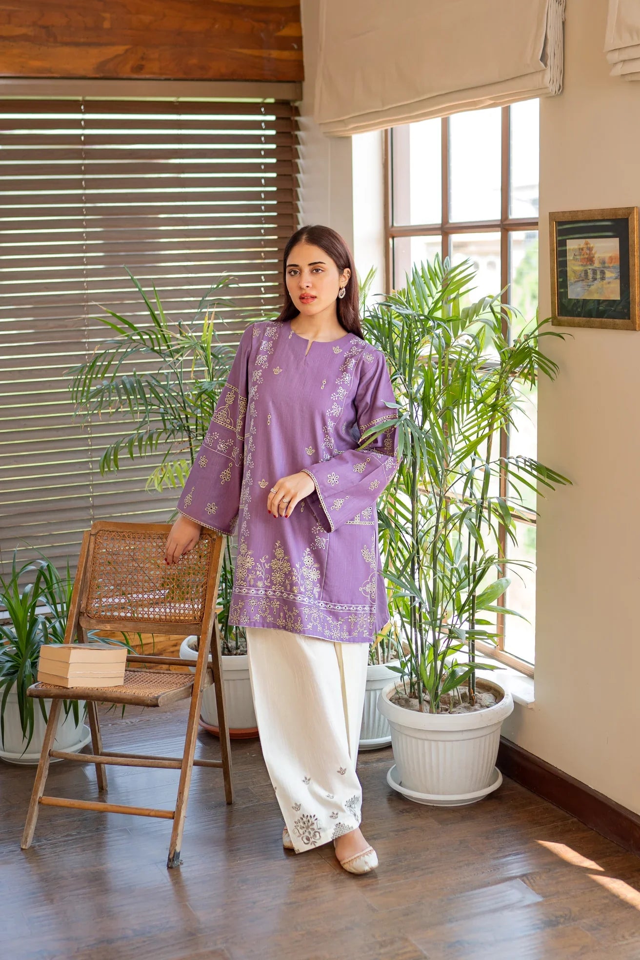 URGE Winter 2PC Dhanak Embroidered Suit -AC0734