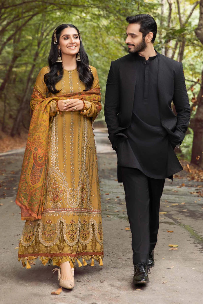 MARIA B Winter 3PC Embroidered Dhanak Suite -AC0921