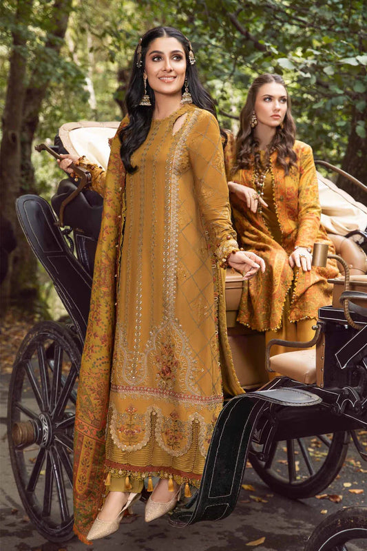 MARIA B Winter 3PC Embroidered Dhanak Suite -AC0921