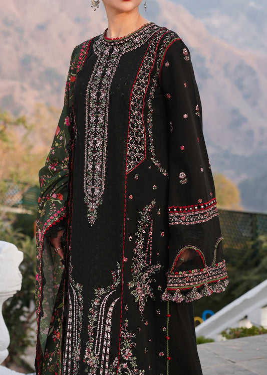 Hussain Rehar Winter Embroidered 3pc Dhanak Suite -AC0710