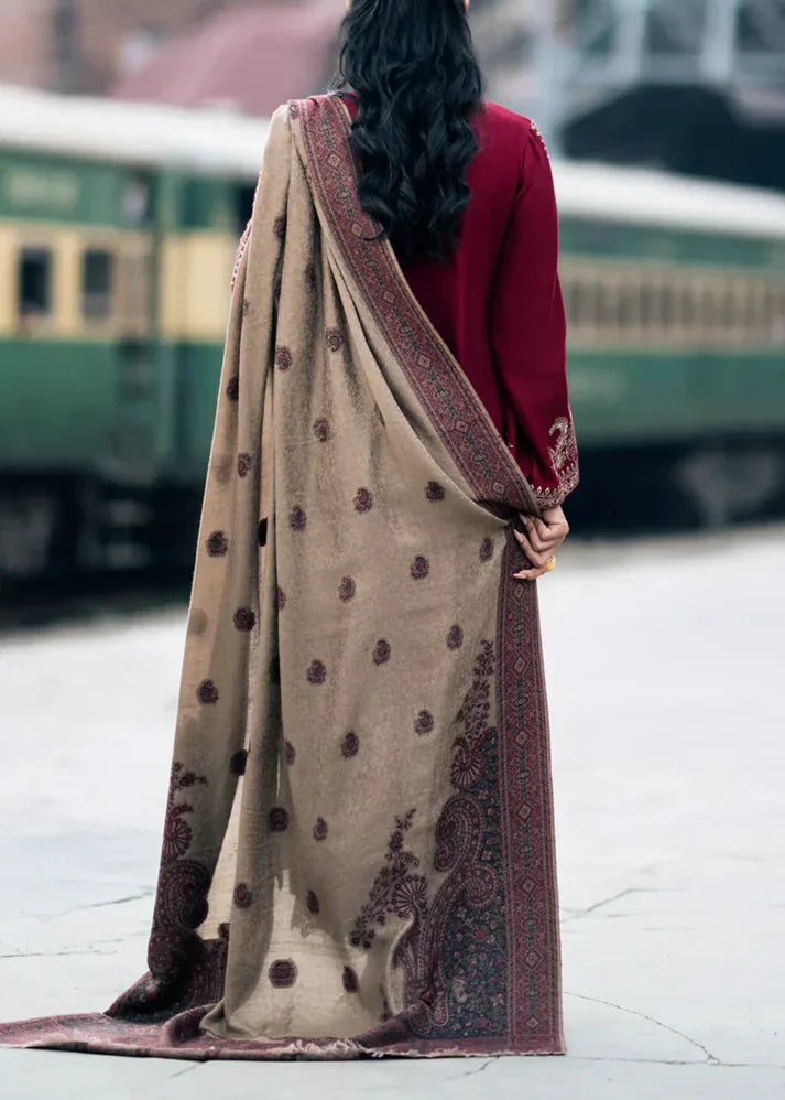 SAPPHIRE Winter Embroidered 3pc Dhanak Suite -AC0708