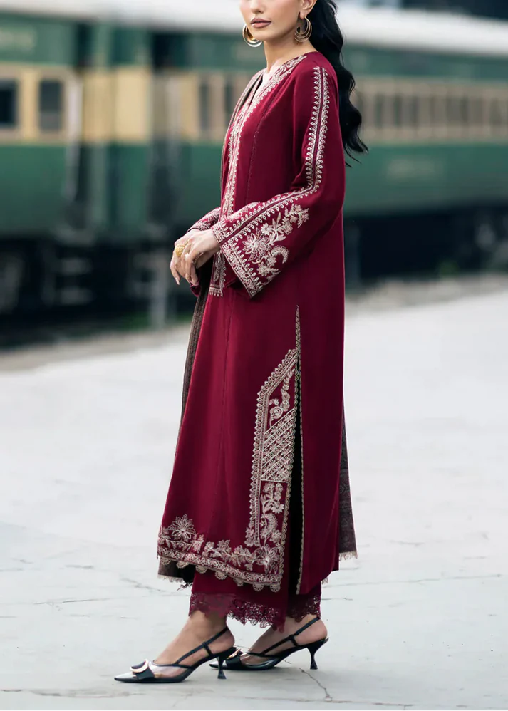 SAPPHIRE Winter Embroidered 3pc Dhanak Suite -AC0708