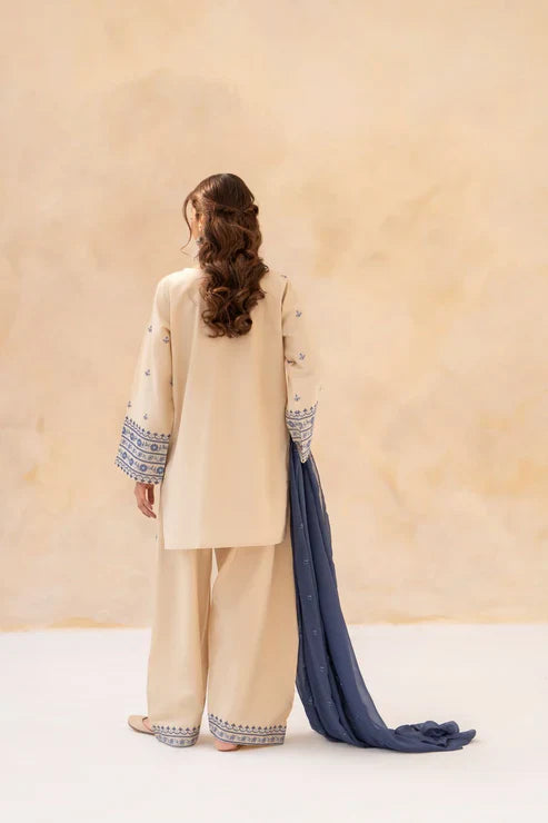 Sapphire - Summer 3PC Lawn Embroidered Suit - AC0207