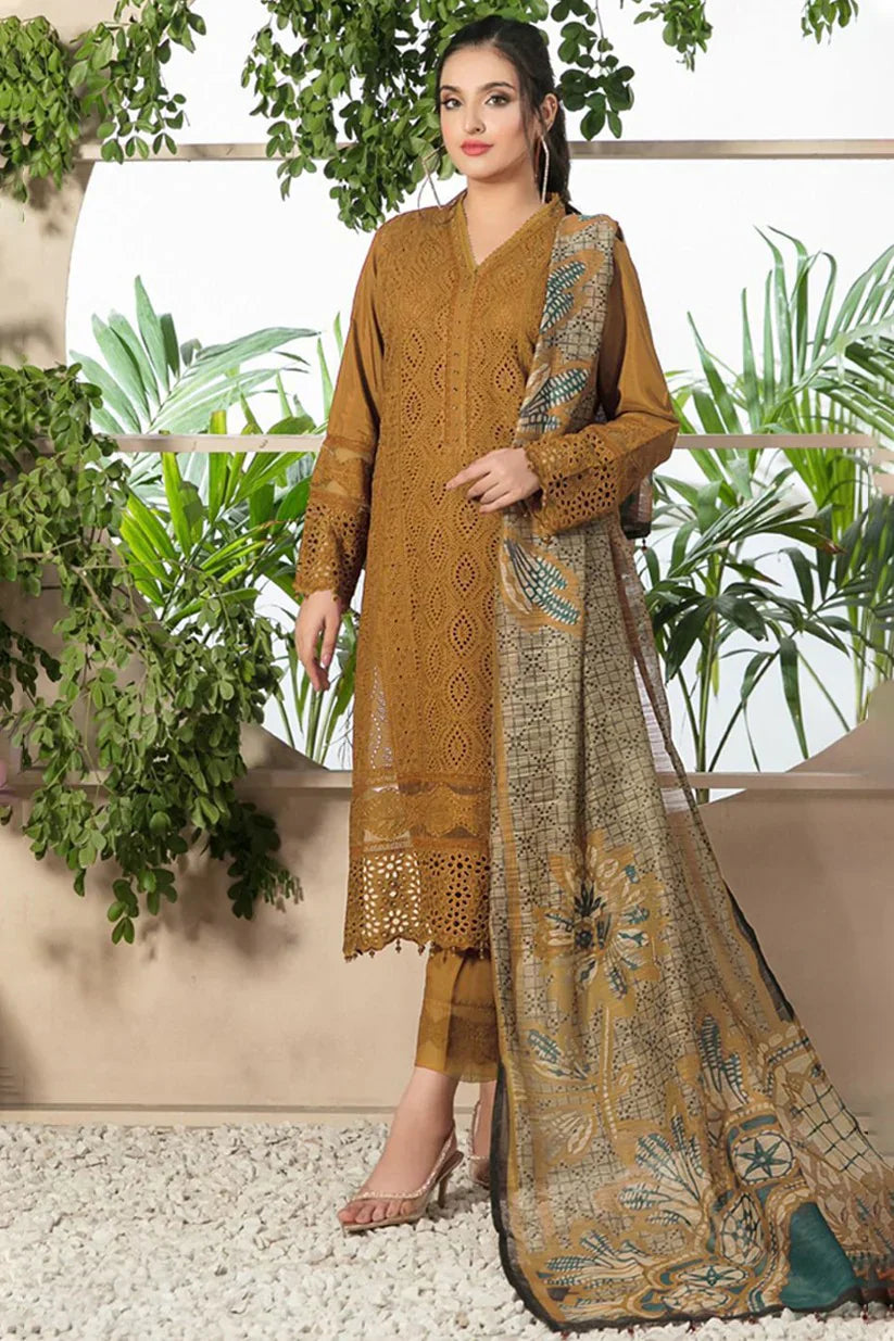 Maria.B - Summer 3PC Lawn Embroidered Suit -AC1005