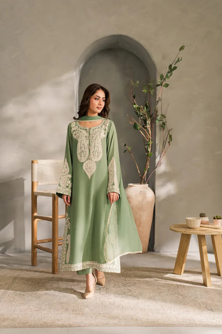 Mirana - Summer 3PC Lawn Embroidered Suit - AC0296