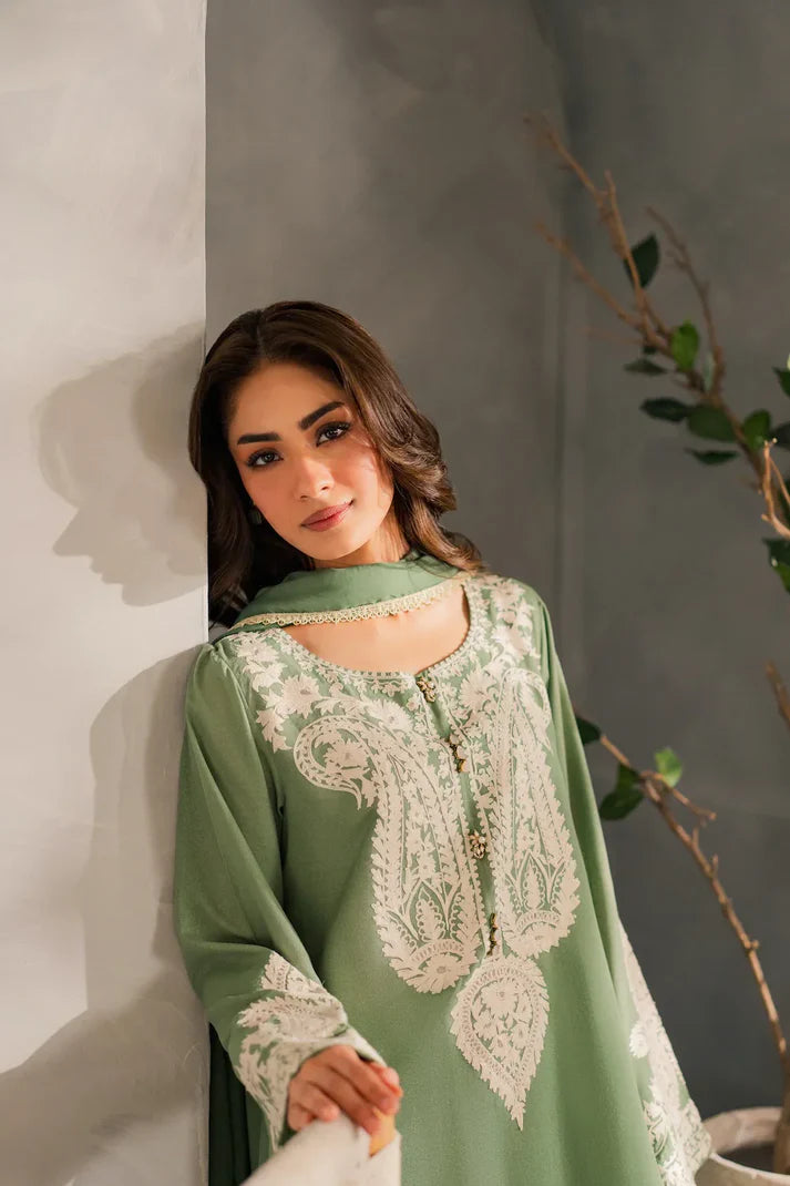 Mirana - Summer 3PC Lawn Embroidered Suit - AC0296
