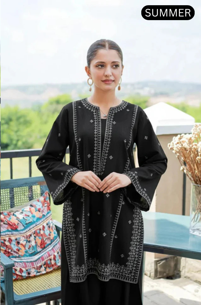 Urge - Summer 2PC Lawn Embroidered Suit - AC083 A