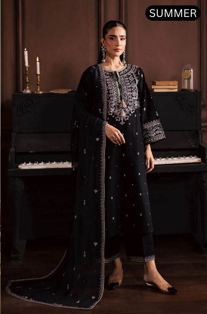 BATIK - Summer 3PC Lawn Embroidered Suit - AC2497