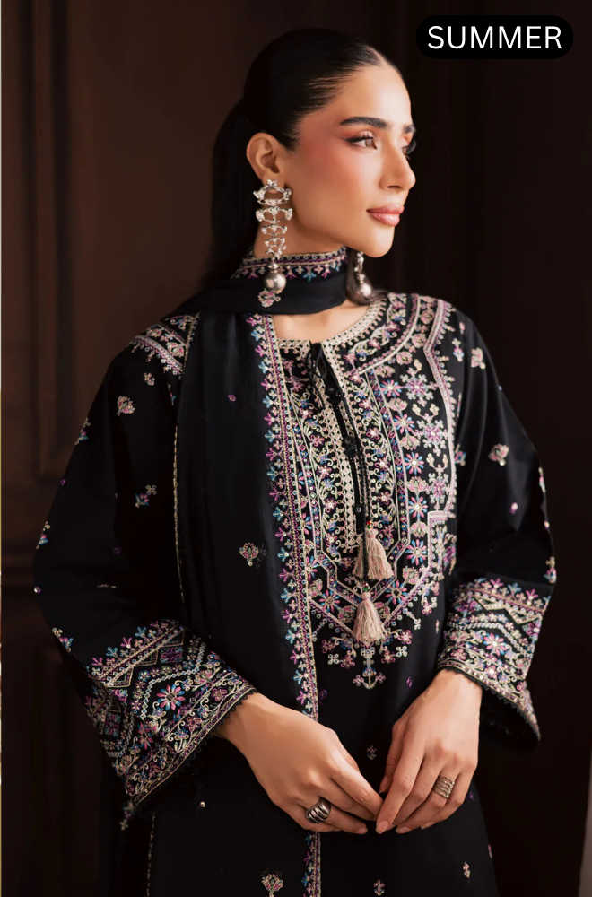 BATIK - Summer 3PC Lawn Embroidered Suit - AC2497